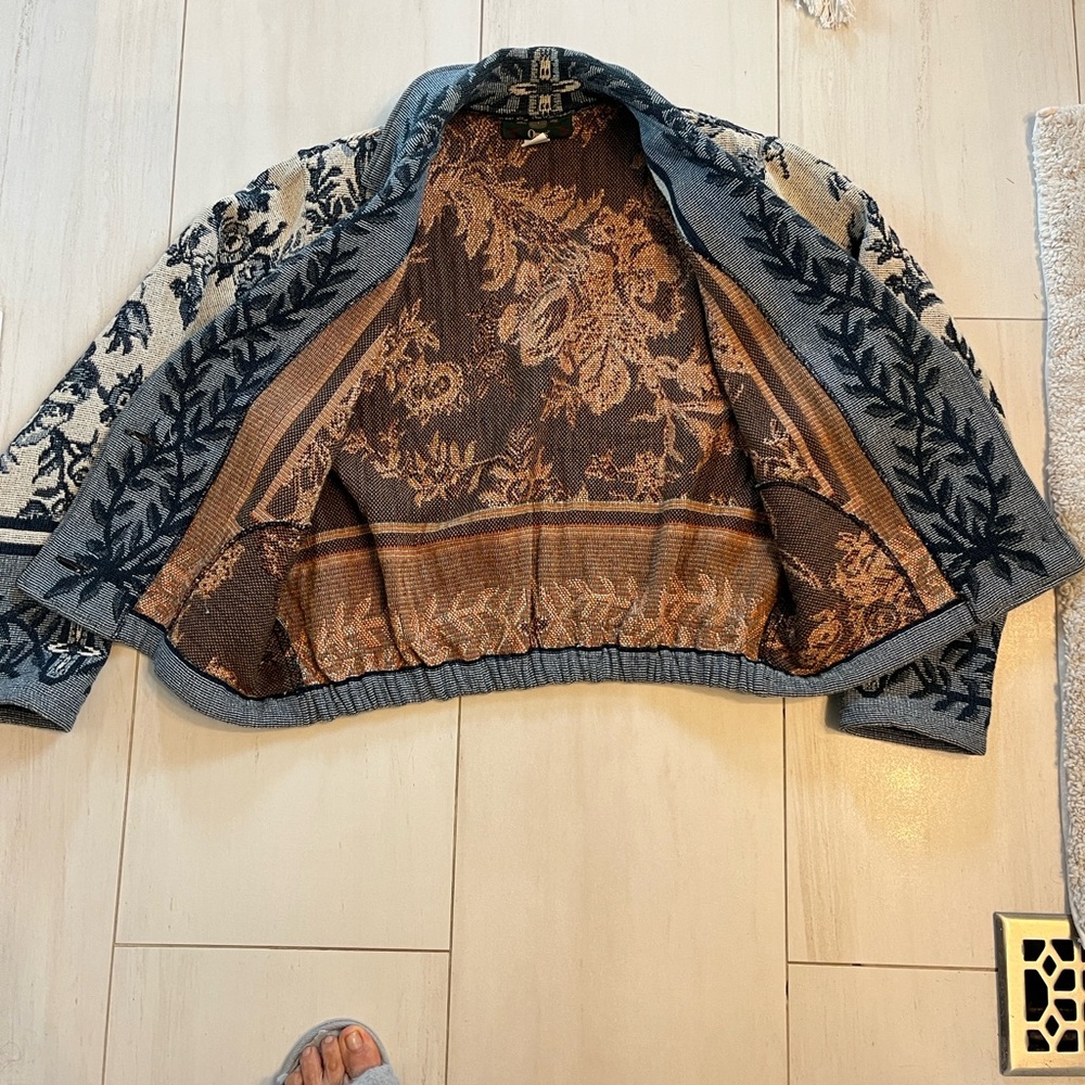 Orvis Blue and Cream Varsity Jacket - Picture 2 of 7